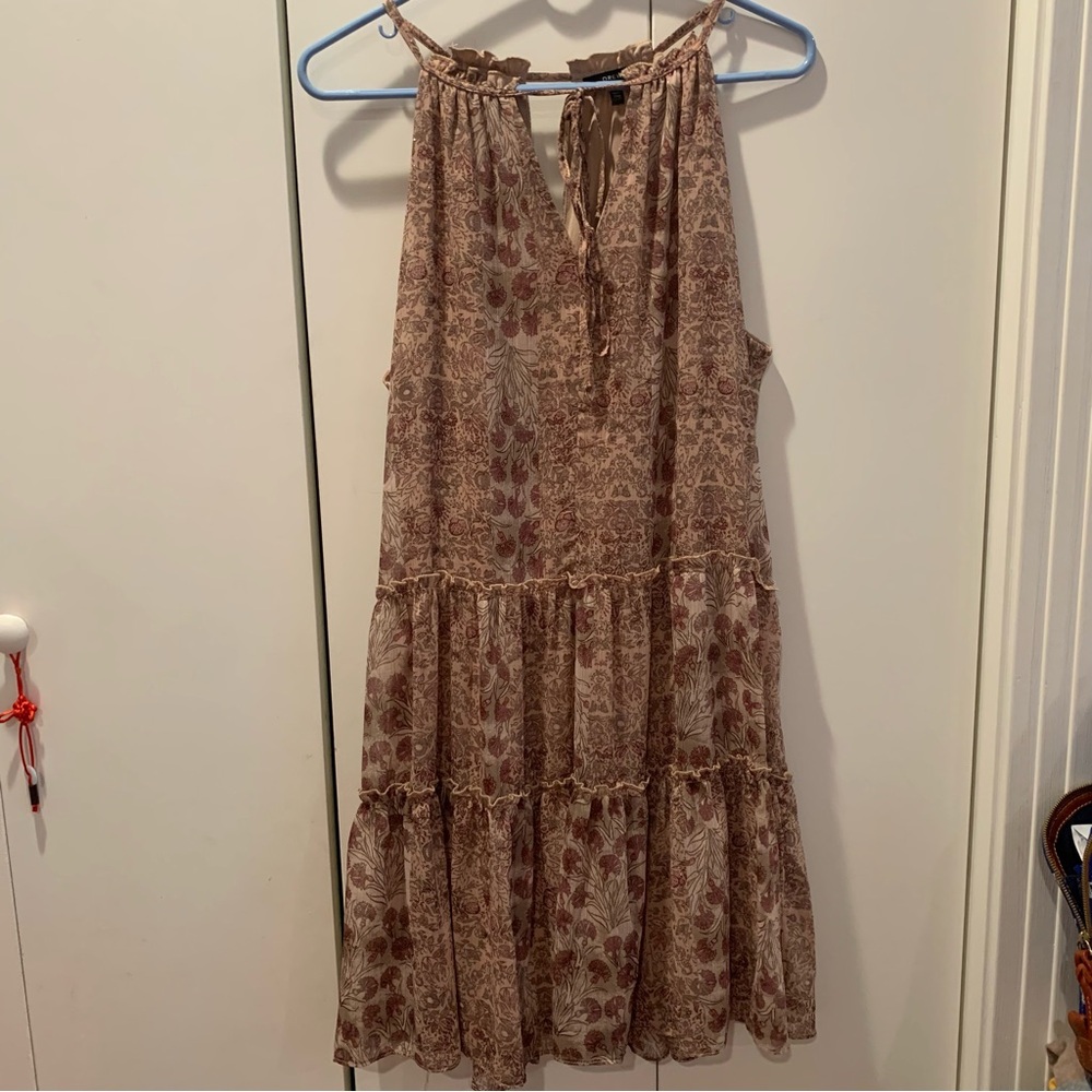 Drew dress womens medium pullover ruffle  floral boho